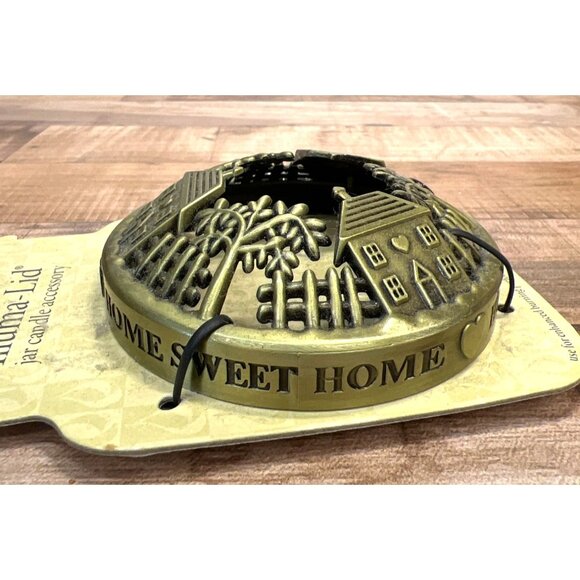 Yankee Candle Home Sweet Home Gold Illuma-Lid Jar Candle Accessory For 22 Oz & 1 - Picture 2 of 3